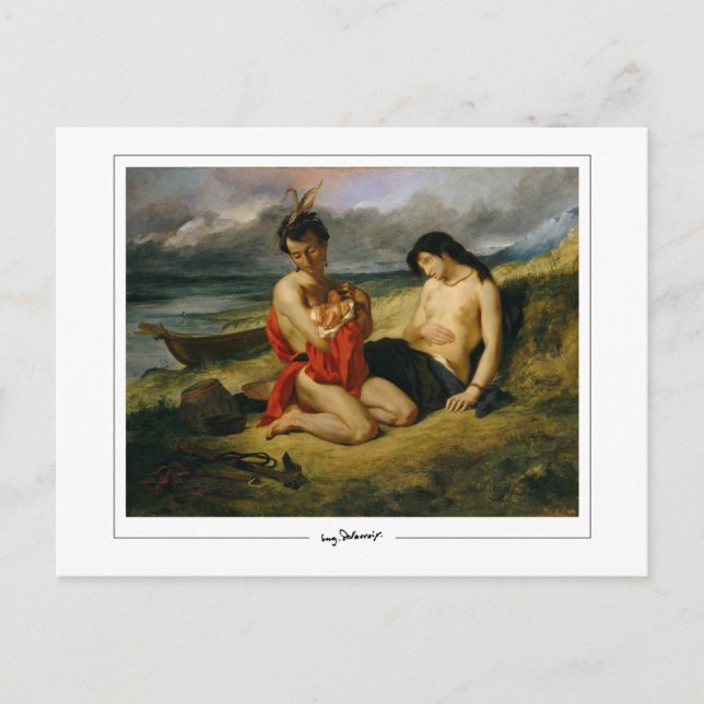 Eugène Delacroix #489 - Fine Art Postcard (Front)