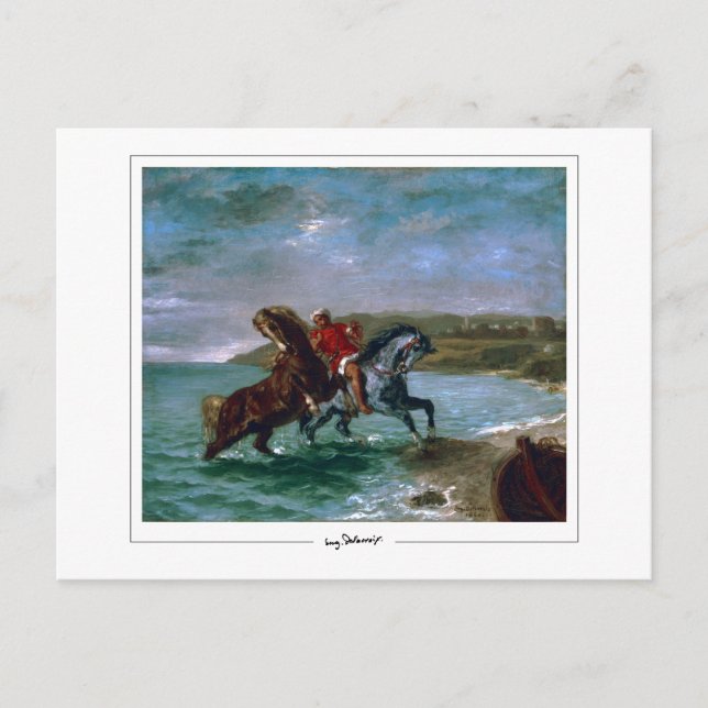 Eugène Delacroix #522 - Fine Art Postcard (Front)