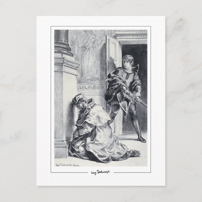 Eugène Delacroix #712 - Fine Art Postcard (Front)