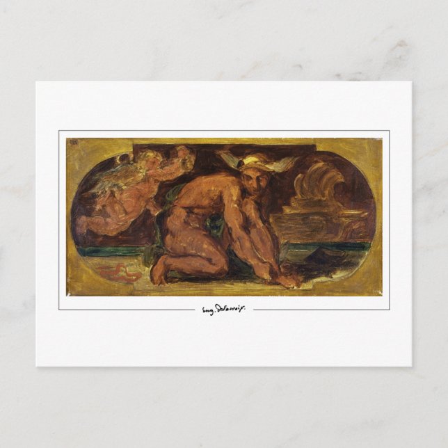 Eugène Delacroix #720 - Fine Art Postcard (Front)