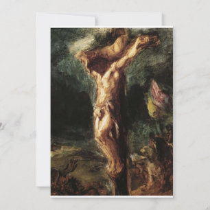 Eugène Delacroix - Crucifixion Invitation