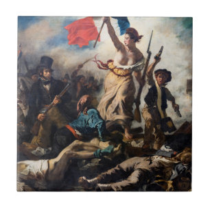 Eugene Delacroix - Liberty Leading The People Ceramic Tile