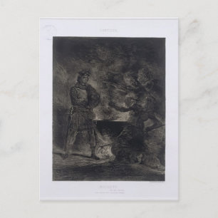 Eugene Delacroix: Macbeth and the Witches Postcard