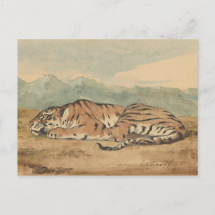 Eugene Delacroix - Royal Tiger Postcard
