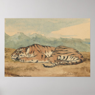 Eugene Delacroix - Royal Tiger Poster