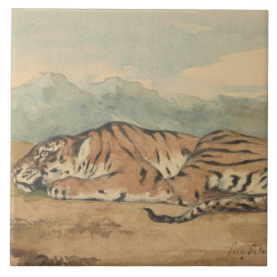 Eugene Delacroix - Royal Tiger Tile