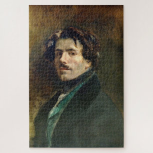 Eugène Delacroix:Self-Portrait with Green Vest Jigsaw Puzzle