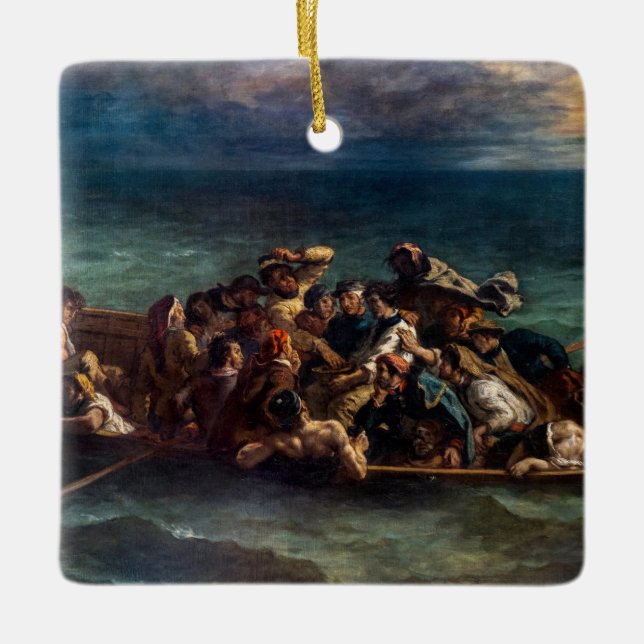 Eugene Delacroix - The Shipwreck of Don Juan Ceramic Ornament (Front)