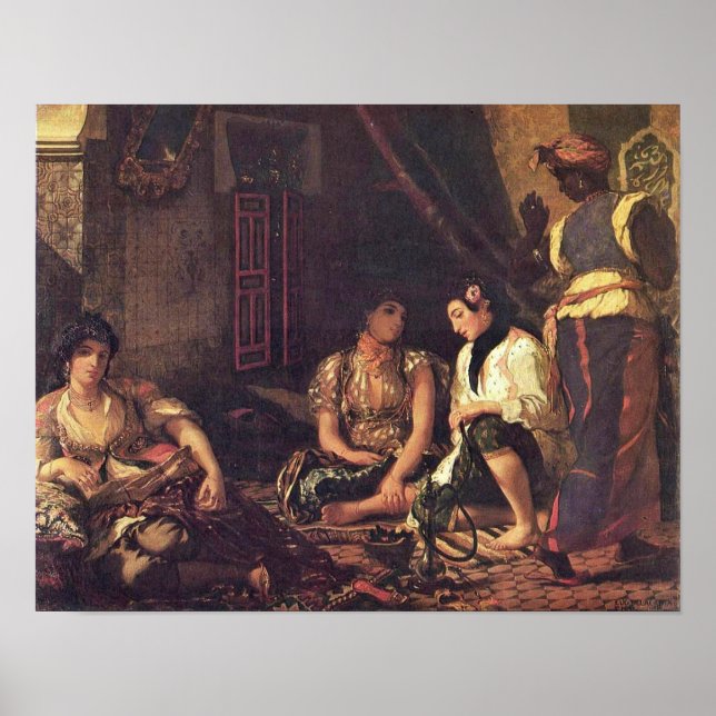 Eugene Delacroix - The Women of Algiers Poster (Front)