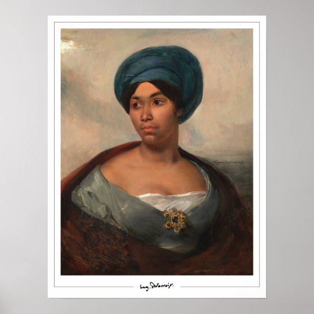 Eugène Delacroix Zedign Art Poster #171 (Front)