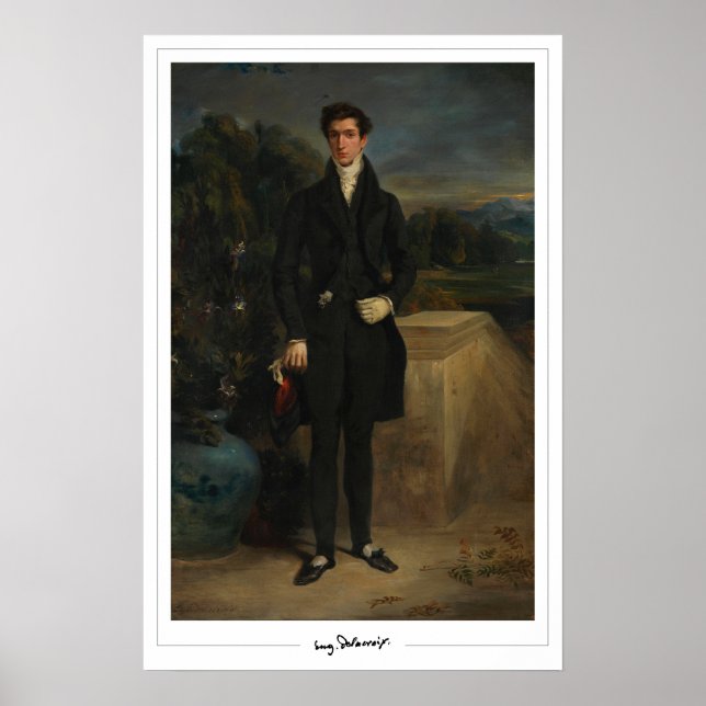 Eugène Delacroix Zedign Art Poster #543 (Front)