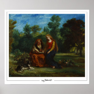 Eugène Delacroix Zedign Art Poster #627