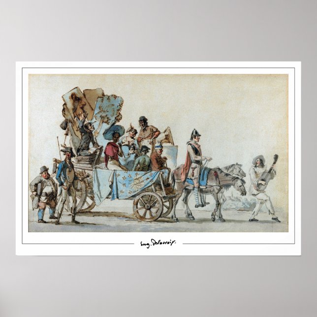Eugène Delacroix Zedign Art Poster #644 (Front)