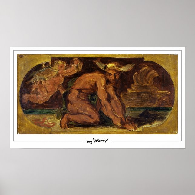 Eugène Delacroix Zedign Art Poster #720 (Front)