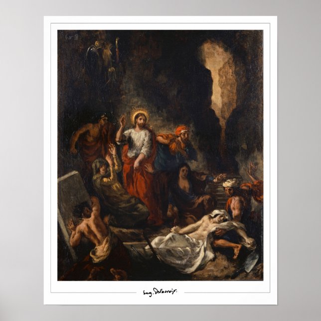 Eugène Delacroix Zedign Art Poster #747 (Front)