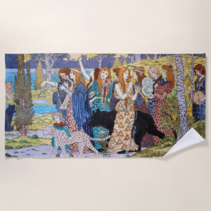 Eugene Grasset - Harmony Decorative Panel Beach Towel