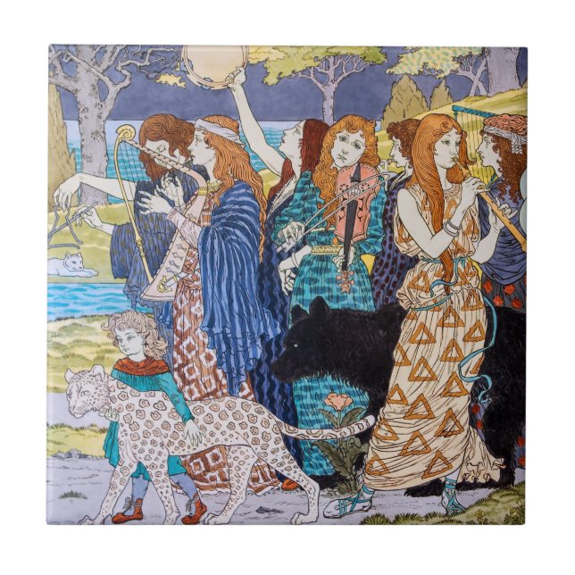 Eugene Grasset - Harmony Decorative Panel Ceramic Tile (Front)