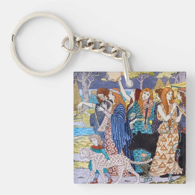 Eugene Grasset - Harmony Decorative Panel Key Ring (Front)