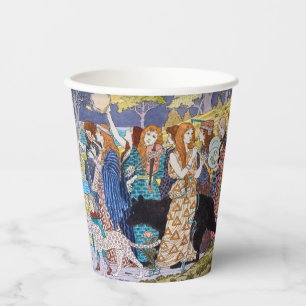 Eugene Grasset - Harmony Decorative Panel Paper Cups