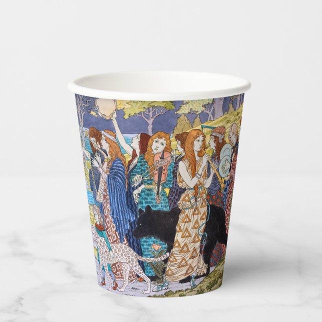 Eugene Grasset - Harmony Decorative Panel Paper Cups (Front)