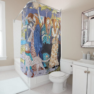 Eugene Grasset - Harmony Decorative Panel Shower Curtain