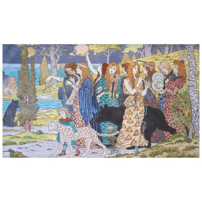 Eugene Grasset - Harmony Decorative Panel Tablecloth (Front (Horizontal))