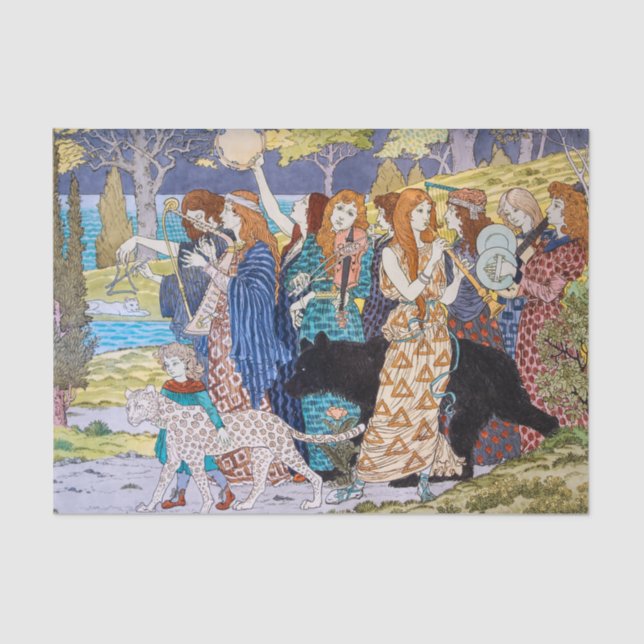 Eugene Grasset - Harmony Decorative Panel Tissue Paper (Front)