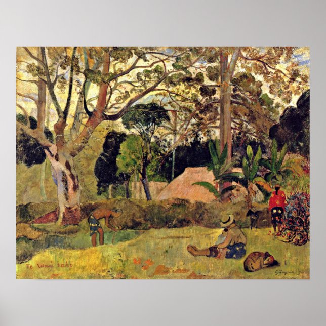 Eugene H Paul Gauguin - The big tree Poster (Front)