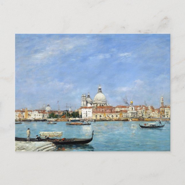 Eugène Louis Boudin Venice, Santa Maria Postcard (Front)