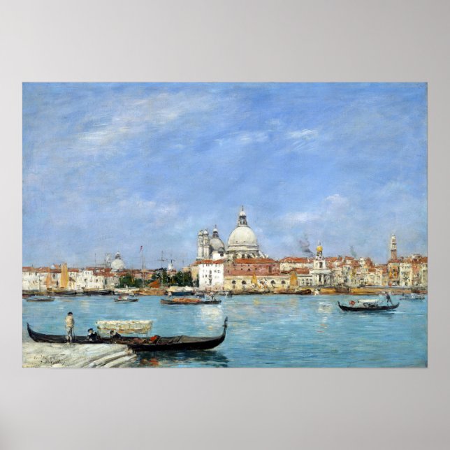 Eugène Louis Boudin Venice, Santa Maria Poster (Front)