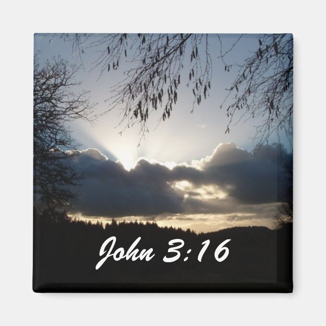 Eugene, OR...John 3:16 Magnet (Front)