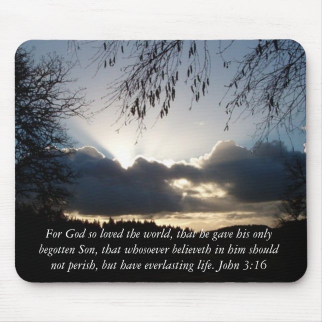 Eugene, OR...John 3:16 Mouse Pad (Front)