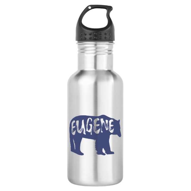 Eugene Oregon Bear 532 Ml Water Bottle (Front)