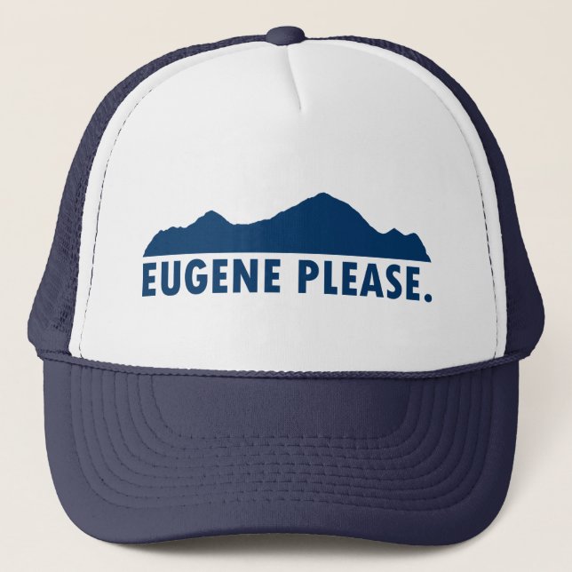 Eugene Oregon Please Trucker Hat (Front)