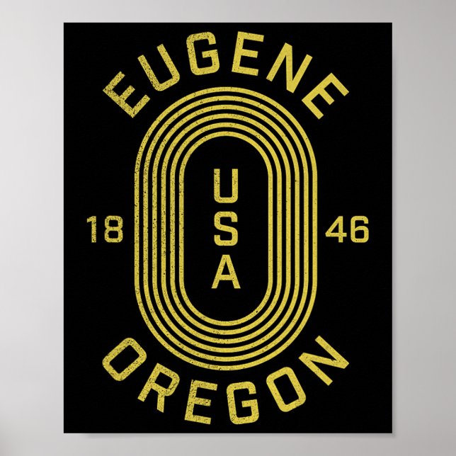 Eugene Oregon Usa  Poster (Front)