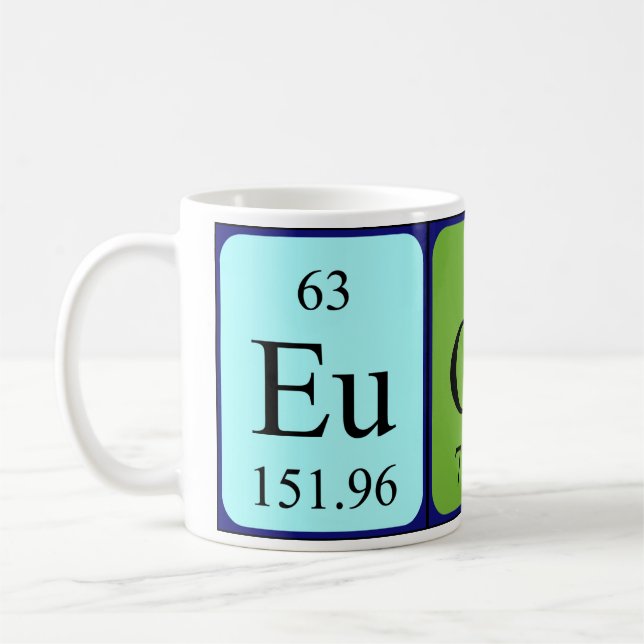 Eugene periodic table name mug (Left)