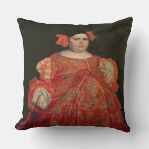 Eugenia Martinez Vallejo, called La Monstrua (oil Cushion