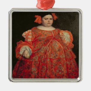 Eugenia Martinez Vallejo, called La Monstrua (oil Metal Ornament