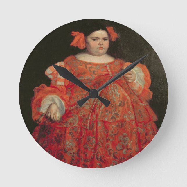 Eugenia Martinez Vallejo, called La Monstrua (oil Round Clock (Front)