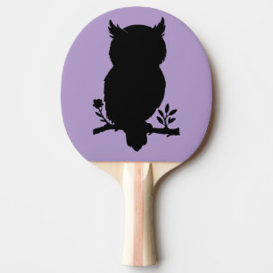 Eule - Scherenschnitt Ping Pong Paddle