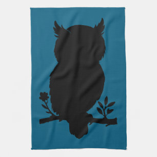 Eule - Scherenschnitt Tea Towel