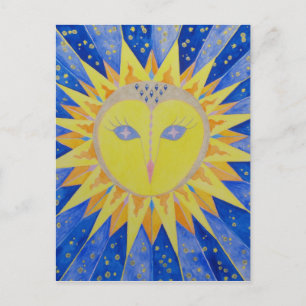 Eule Sun Owl Postcard