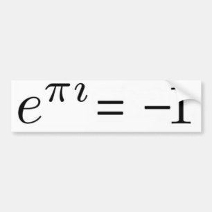 Euler formula! bumper sticker