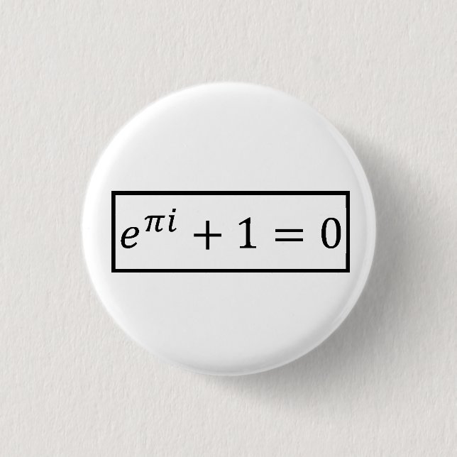 Euler Formulates 3 Cm Round Badge (Front)