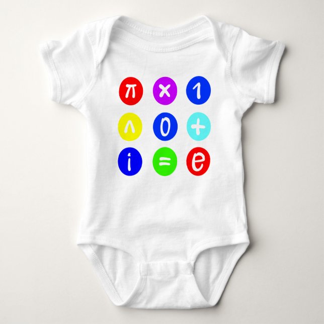 Euler's Formula Baby Bodysuit (Front)