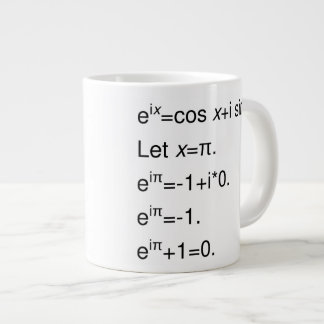 Euler's Formula, Derivation of Identity Large Coffee Mug