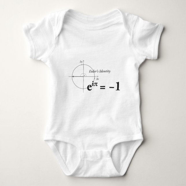 Euler's Identity Math Formula Baby Bodysuit (Front)