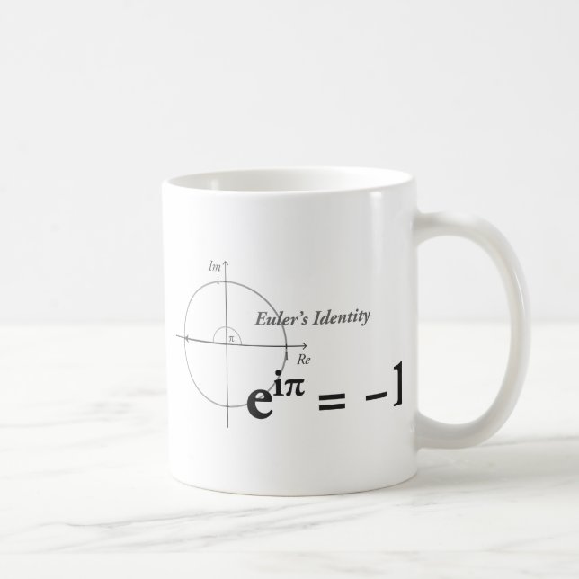 Euler's Identity Math Formula Coffee Mug (Right)