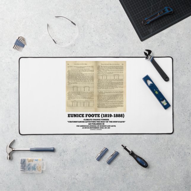 Eunice Foote Climate Change Pioneer Desk Mat (Workstation)