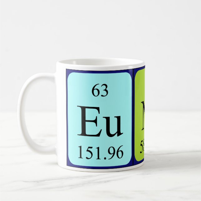 Eunice periodic table name mug (Left)